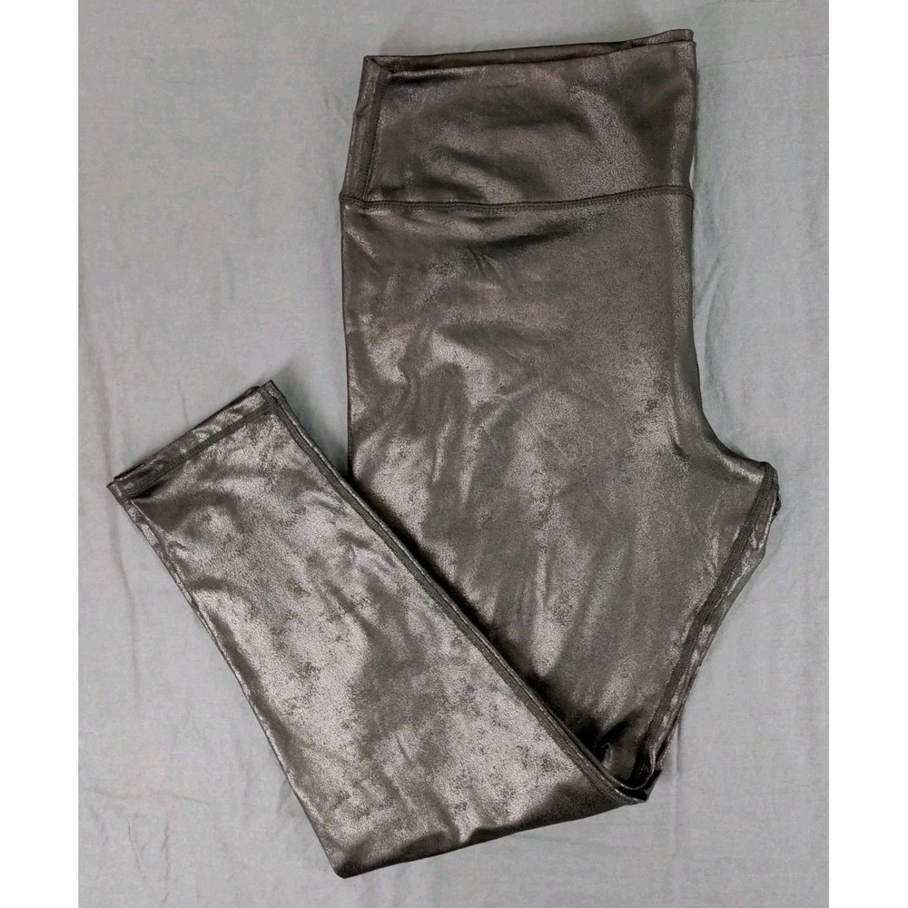 Black Tape Womens Black Stretch Textured  Pants High Waist Leggings Plus Size 1X